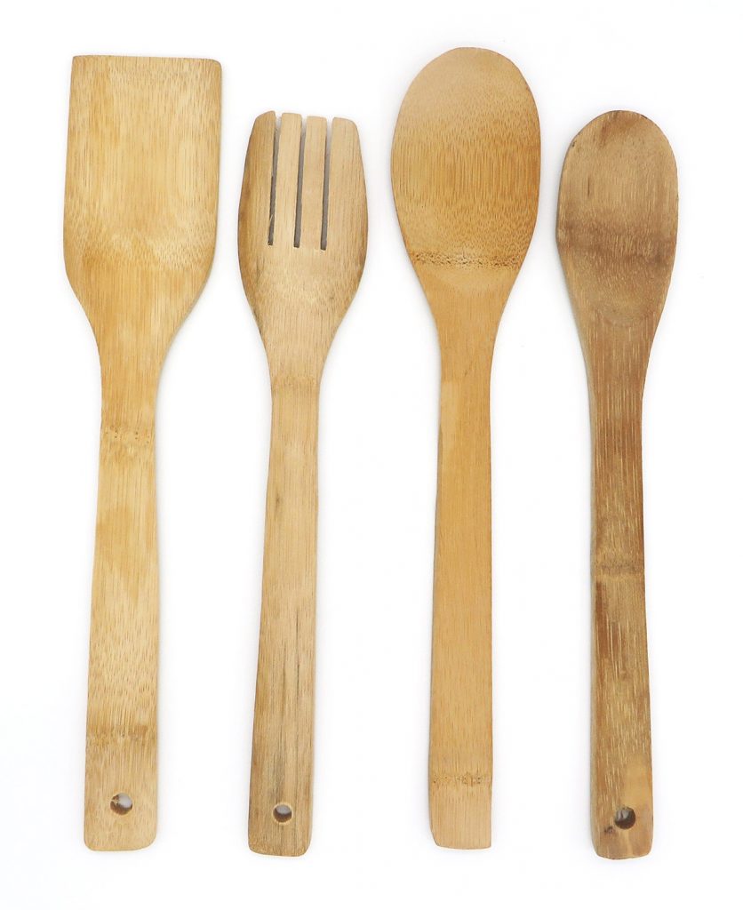 set utensilios cocina cuchara madera